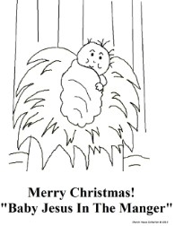 The birth of Jesus coloring pages